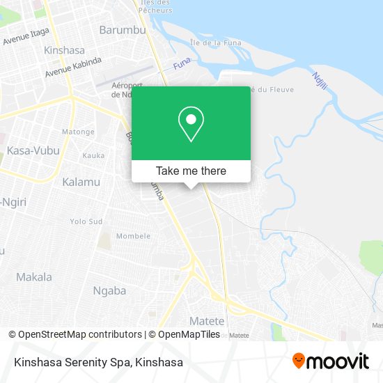 Kinshasa Serenity Spa map