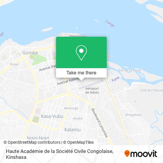 Haute Académie de la Société Civile Congolaise map