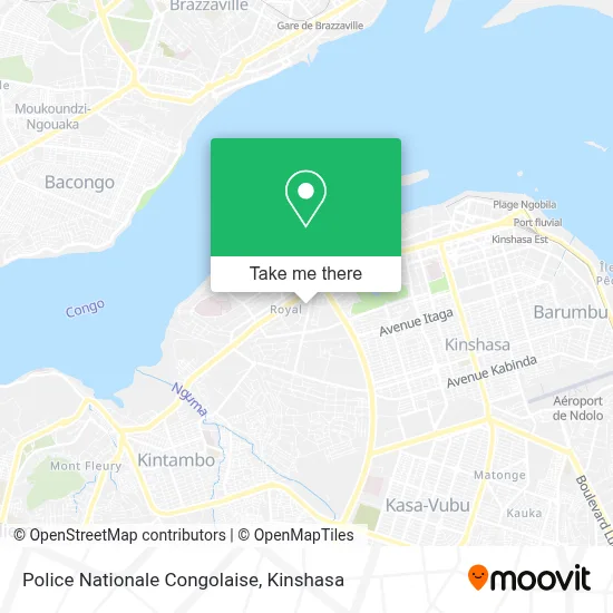 Police Nationale Congolaise map