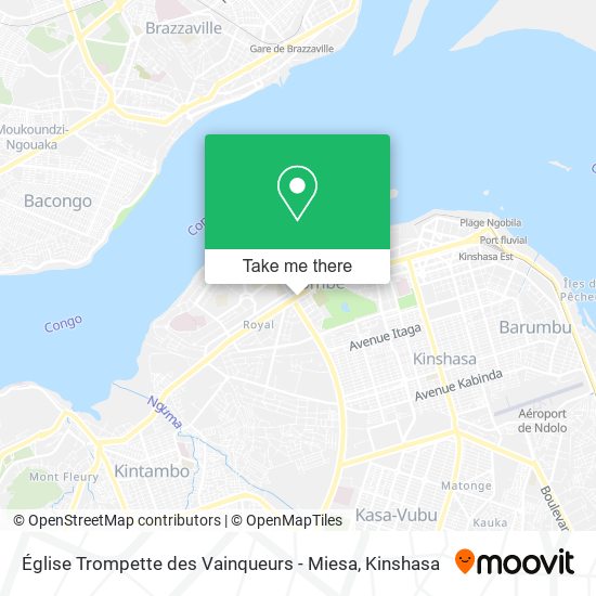 Église Trompette des Vainqueurs - Miesa map