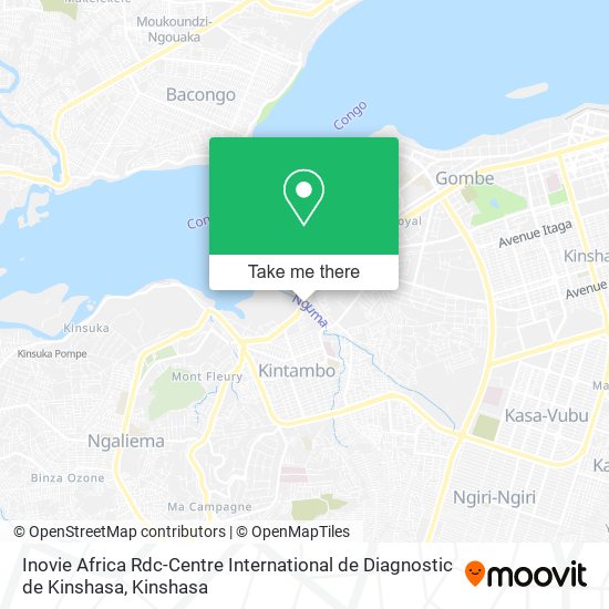 Inovie Africa Rdc-Centre International de Diagnostic de Kinshasa map