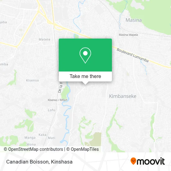 Canadian Boisson map