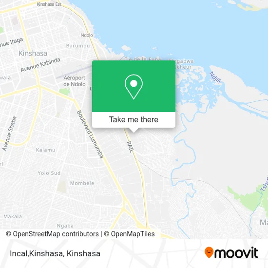 Incal,Kinshasa map