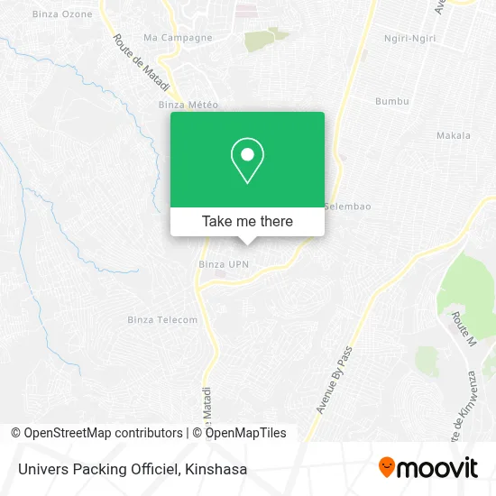 Univers Packing Officiel map