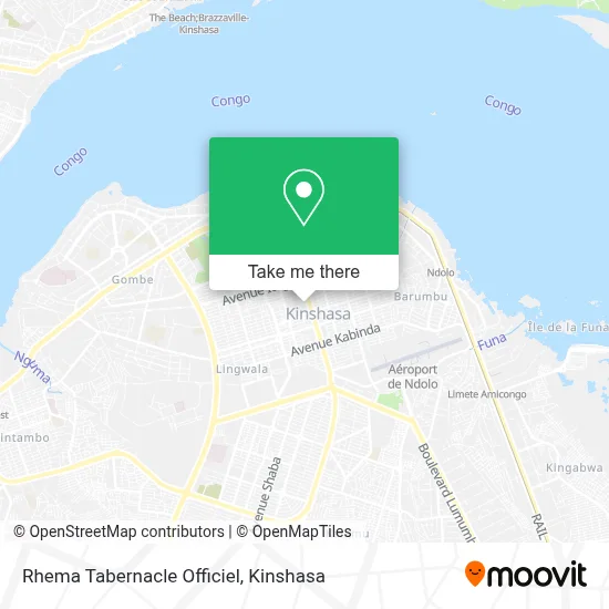 Rhema Tabernacle Officiel map
