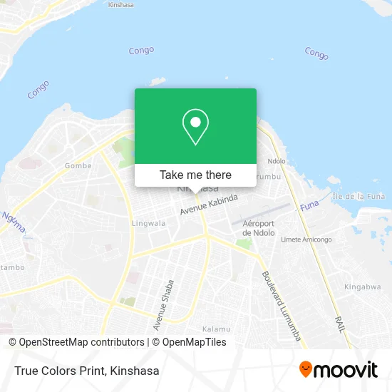 True Colors Print map