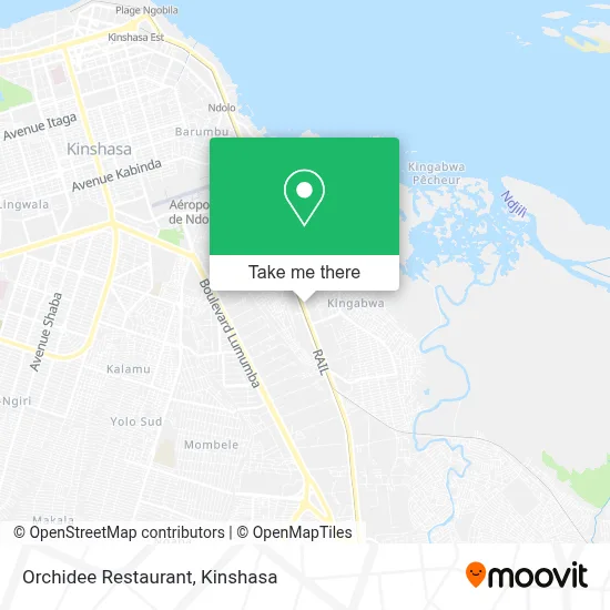 Restaurant Orchidee map