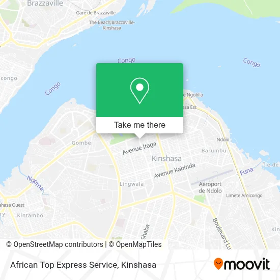 African Top Express Service map