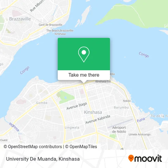 University De Muanda map