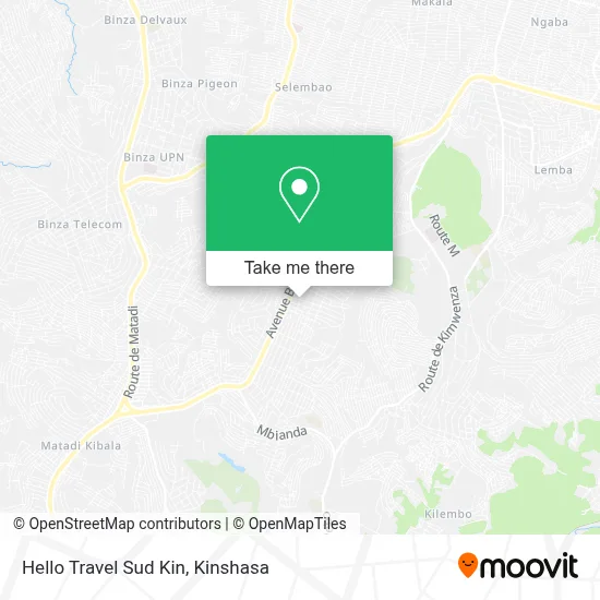Hello Travel Sud Kin map