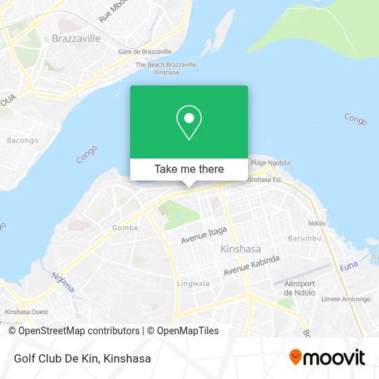 Golf Club De Kin map