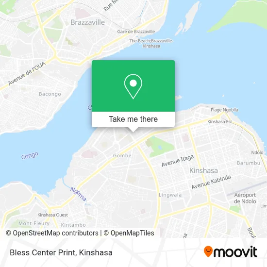 Bless Center Print map