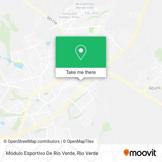 Módulo Esportivo De Rio Verde map