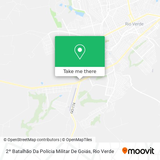 2º Batalhão Da Polícia Militar De Goiás map