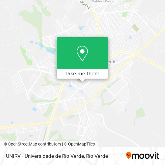 Mapa UNIRV - Universidade de Rio Verde