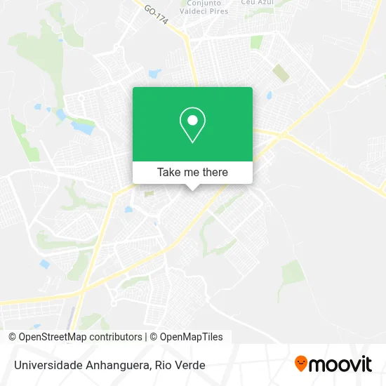 Universidade Anhanguera map