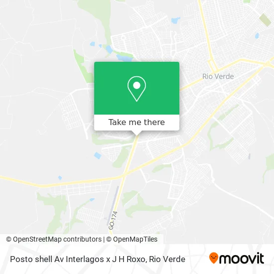 Posto shell Av Interlagos x  J H Roxo map