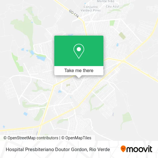 Hospital Presbiteriano Doutor Gordon map