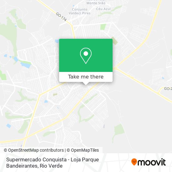 Mapa Supermercado Conquista - Loja Parque Bandeirantes