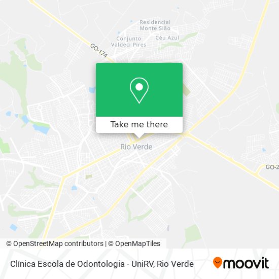 Clínica Escola de Odontologia - UniRV map
