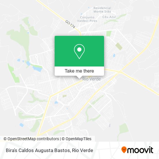Mapa Bira's Caldos Augusta Bastos