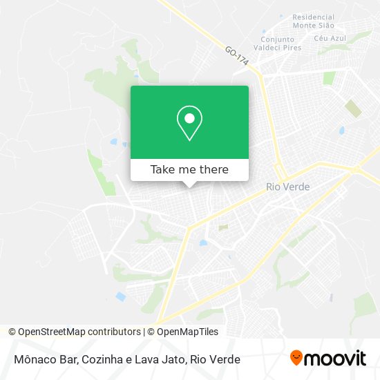 Mapa Mônaco Bar, Cozinha e Lava Jato