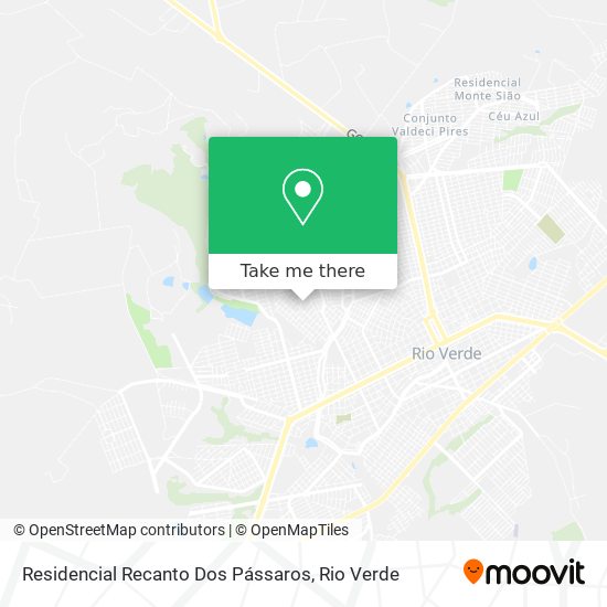 Residencial Recanto Dos Pássaros map