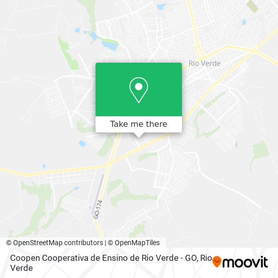 Coopen Cooperativa de Ensino de Rio Verde - GO map