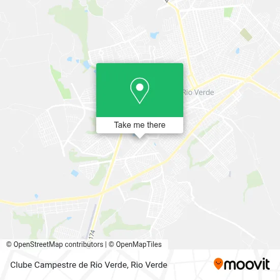 Clube Campestre de Rio Verde map