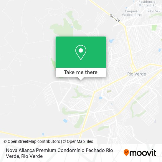 Nova Aliança Premium Condomínio Fechado Rio Verde map