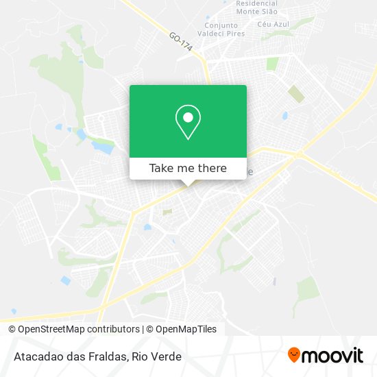 Atacadao das Fraldas map