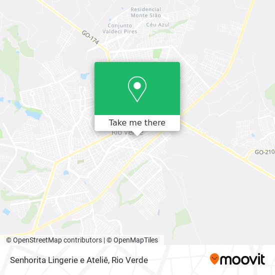 Mapa Senhorita Lingerie e Ateliê