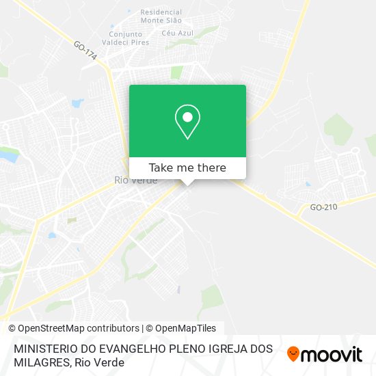MINISTERIO DO EVANGELHO PLENO IGREJA DOS MILAGRES map