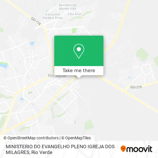 MINISTERIO DO EVANGELHO PLENO IGREJA DOS MILAGRES map