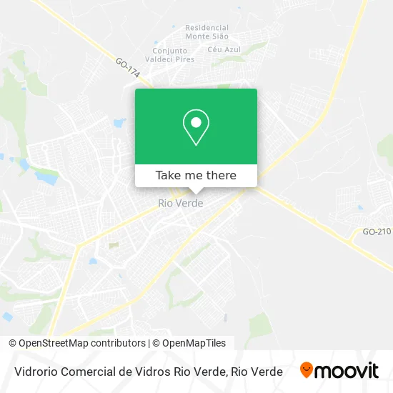 Vidrorio Comercial de Vidros Rio Verde map