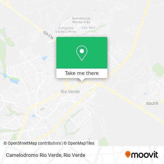 Camelodromo Rio Verde map