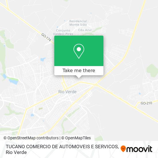 TUCANO COMERCIO DE AUTOMOVEIS E SERVICOS map