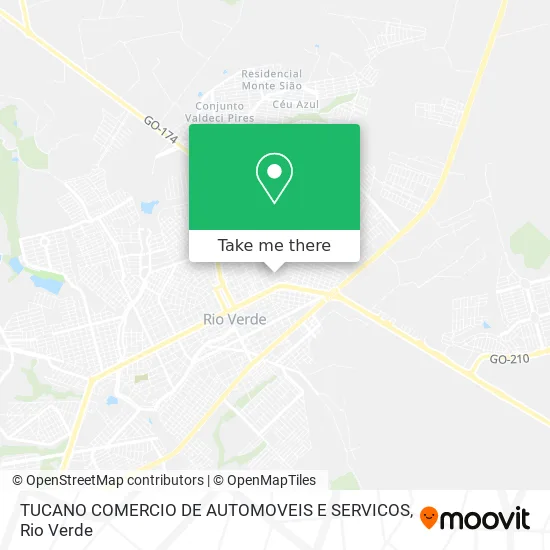 TUCANO COMERCIO DE AUTOMOVEIS E SERVICOS map