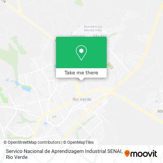 Servico Nacional de Aprendizagem Industrial SENAI map