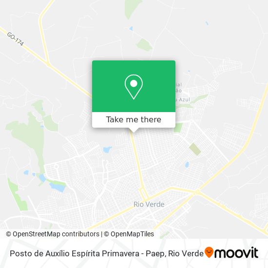 Posto de Auxílio Espírita Primavera - Paep map