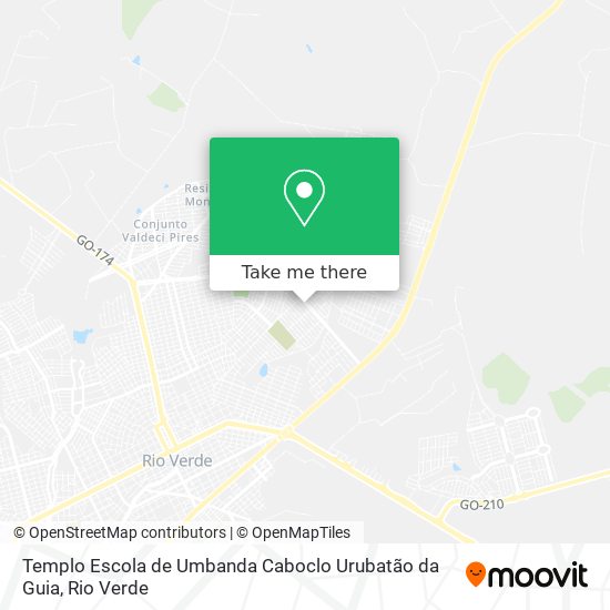 Mapa Templo Escola de Umbanda Caboclo Urubatão da Guia