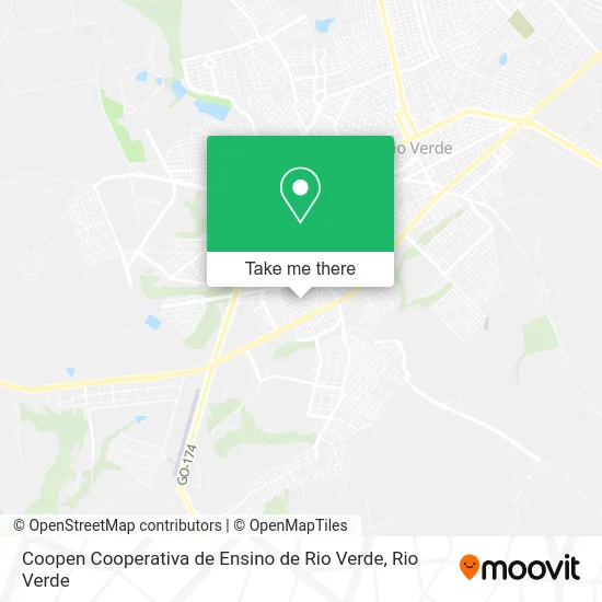 Coopen Cooperativa de Ensino de Rio Verde map