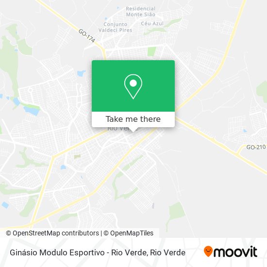Ginásio Modulo Esportivo - Rio Verde map