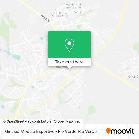Ginásio Modulo Esportivo - Rio Verde map