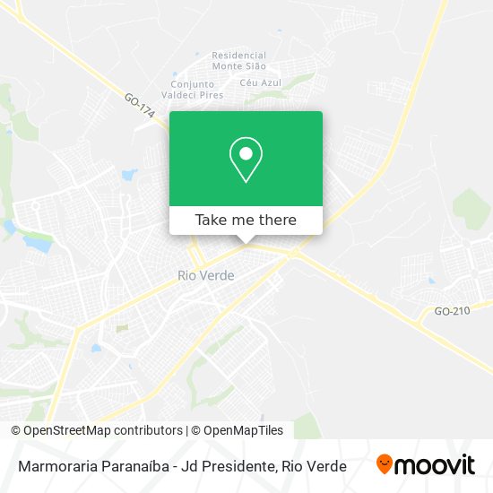 Marmoraria Paranaíba - Jd Presidente map