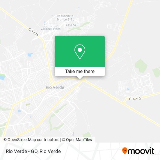 Rio Verde - GO map