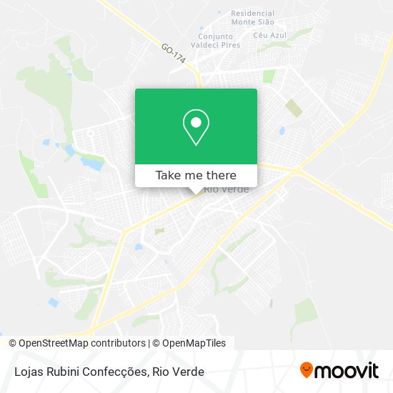 Lojas Rubini Confecções map