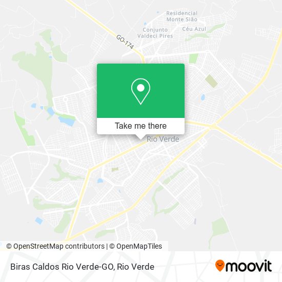 Biras Caldos Rio Verde-GO map