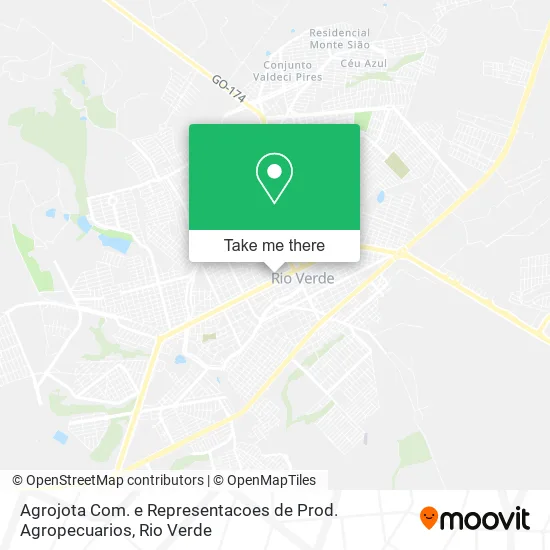 Agrojota Com. e Representacoes de Prod. Agropecuarios map