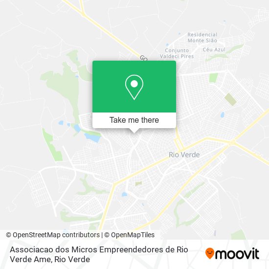 Associacao dos Micros Empreendedores de Rio Verde Ame map